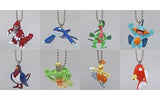 All 8 Types Set Pokemon Advanced Generation Pokemon Swing -Battle of Crimson Flame And Blue Storm Version- Key Ring [USED]