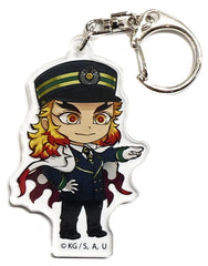 Kyojuro Rengoku Demon Slayer: Kimetsu no Yaiba Trading Acrylic Key Chains SL Gunma Mugen Train Operation Limited Key Ring [USED]