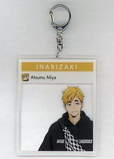 Miya Atsumu Leisure Ver. Haikyu!! TO THE TOP Photo Frame Style Big Acrylic Keychain Newly Drawn Illustration Tobu Zoological Park Limited Key Ring [USED]