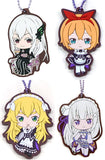 All 4 Types Set Rubber Mascot Gashapon Kuji Re:Zero - Starting Life in Another World 2nd season Assort B Award Key Ring [USED]