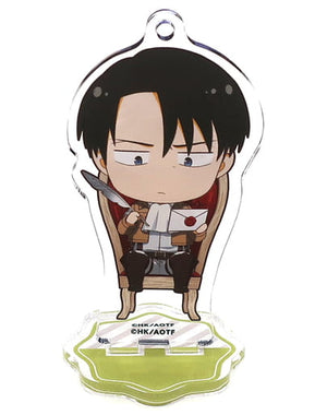 Levi Ackerman Attack on Titan The Final Season Trading Acrylic Stand Keychain Group B animate cafe Limited Key Ring [USED]