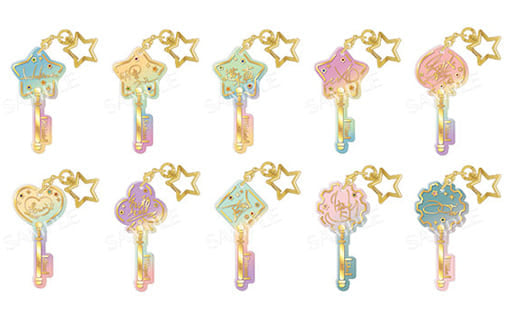 Mika Kagehira, etc. Ensemble Stars!! Clear Key Charm Vol.1 All 10 Types Set Charm [USED]