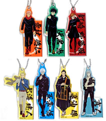 Megumi Fushiguro, etc. Jujutsu Kaisen Trading Acrylic Keychains Face Adversit!! Jujutsu Kaisen Plaza in Loft Limited All 7 Types Set Key Ring [USED]