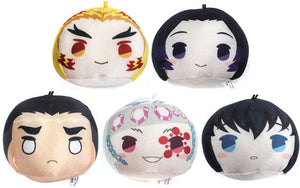 All 5 Types Set Marukko Mascot 2 Demon Slayer: Kimetsu no Yaiba Key Ring [USED]