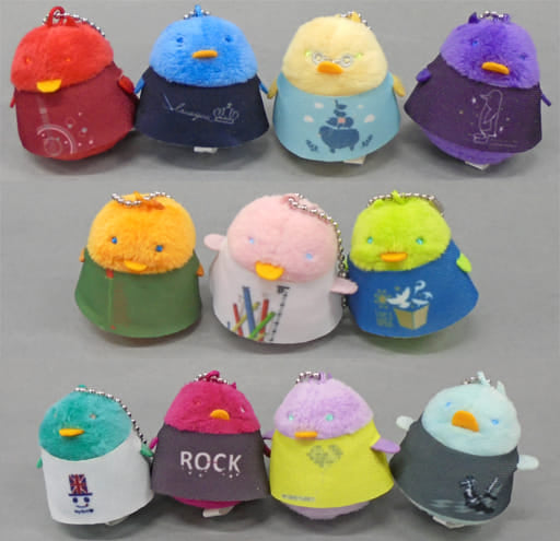 Ren Jinguji, etc. Uta no Prince Sama Trading Chuncolle Small Idol Produce T-Shirt Ver. All 11 Types Set Key Ring [USED]
