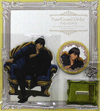 Rider/Ozymandias Acrylic Mascot & Tin Badge Set Fate/Grand Order Divine Realm of the Round Table: Camelot Part 1 Theater Goods Key Ring [USED]