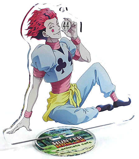 Hisoka Morow HUNTER x HUNTER Big Acrylic Stand Key Holder Animatecafe Hunter Exam Edition Limited Key Ring [USED]
