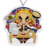 Kyojuro Rengoku Demon Slayer: Kimetsu no Yaiba Local SD Acrylic Charm Total Concentration Exhibition Fukuoka Venue Limited Charm [USED]