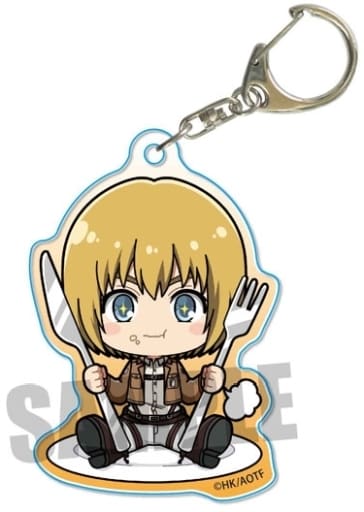 Armin Arlert Attack on Titan Gochi-Chara Acrylic Key Chain Key Ring [USED]