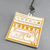 Stamp Pattern Ichikawamisato Kurumiya Ver. Room Camp Rubber Charm I Will Be in Yamanashi on Weekends. Yuru Campaign Limited Pear Child Stamp Rally Prize Key Ring [USED]