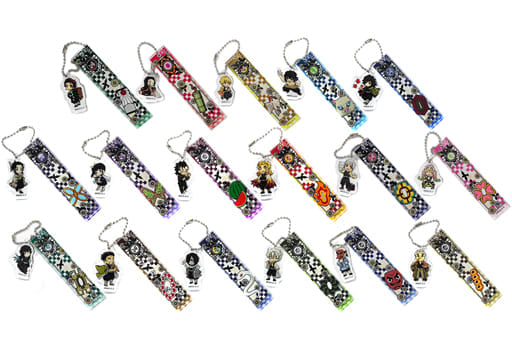 Zenitsu Agatsuma, etc. Demon Slayer: Kimetsu no Yaiba Trading Room Key Chain Randen X Eigamura X Kyoto Municipal Transportation Bureau Kyono Oshigoto 2 Limited All 17 Types Set Key Ring [USED]