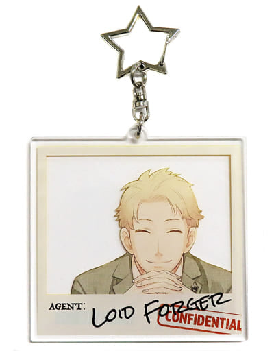 Loid Forger SPY x FAMILY Trading Acrylic Stand Keychain Tower Records Limited Key Ring [USED]