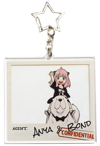 Anya Forger Bond Forger SPY x FAMILY Trading Acrylic Stand Keychain Tower Records Limited Key Ring [USED]