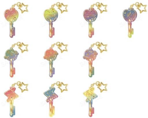 Hiyori Tomoe, etc. Ensemble Stars!! Clear Key Charm Vol.3 All 10 Types Set Charm [USED]
