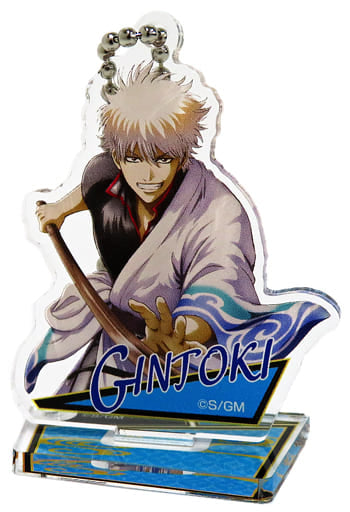 Gintoki Sakata Gintama The Final Stand Mini Acrylic Keychain Key Ring [USED]