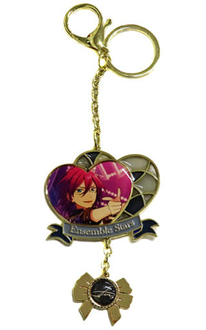 Ibara Saegusa Ensemble Stars! Metal Heart Charm Group B China Limited Key Ring [USED]