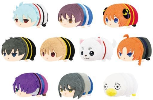 Toushirou Hijikata, etc. Gintama Mochi Mochi Mascot Mini All 10 Types Set Key Ring [USED]