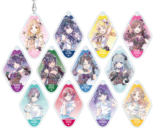 Mano Sakuragi, etc. THE iDOLM@STER SHINY COLORS Trading Ani-Art Acrylic Key Chain Ver.A All 12 Types Set Key Ring [USED]