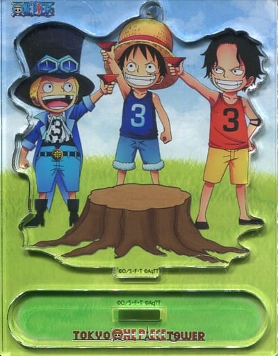 Three Brothers Childhood One Piece Three Brothers Acrylic Stand Charm Key Ring [USED]