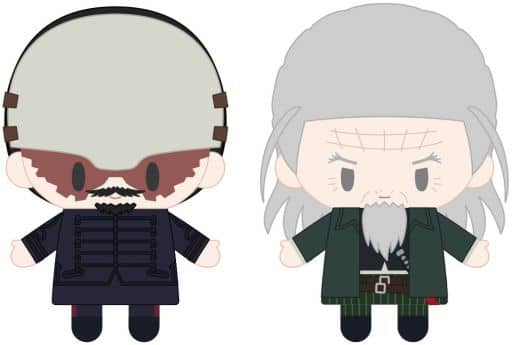 Lieutenant Tsurumi Toshizo Hijikata Golden Kamuy Puppela Set Finger Mascot Key Ring [USED]