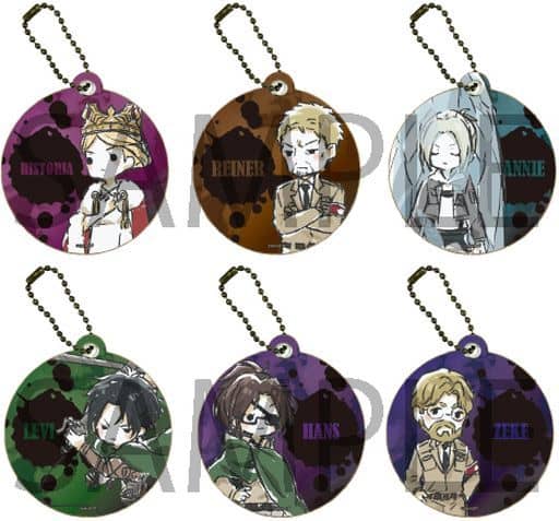 Historia Reiss, etc. Attack on Titan Graff Art Chara Leather Charm 02 The Final Season Ver. All 6 Types Set Charm [USED]