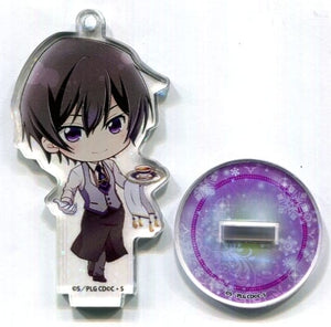 Lelouch vi Britannia Waiter Code Geass Lelouch of the Re;surrection Acrylic Stand Key Chain Stellamap Cafe Limited Key Ring [USED]