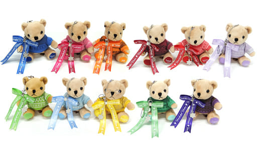 Uta no Prince Sama Mini Bear Pri Strap SHINING STORE LOT 2019 Ver. Limited Prize A All 11 Types Set Key Ring [USED]