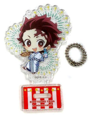 Tanjiro Kamado Demon Slayer: Kimetsu no Yaiba Trading Acrylic Stand Key Chain animatecafe Taiwan Taipei Ximending Limited Key Ring [USED]