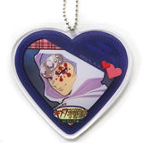 Tengen Uzui Junior High and High School!! Kimetsu Academy Story Valentine Arc Heart Shaped Random Acrylic Charms ufotable Cafe & Machi Asobi Cafe Limited Key Ring [USED]