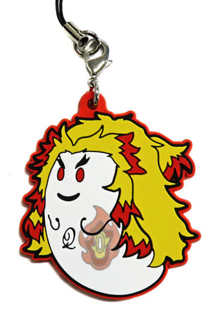 Kyojuro Rengoku Q-Pot. X Demon Slayer Part2 Random Ghost Rubber Strap Key Ring [USED]