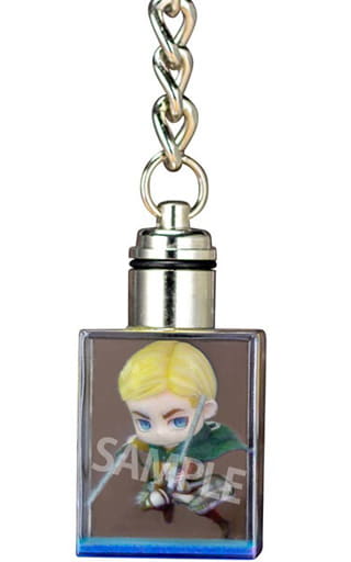 Erwin Smith Attack on Titan Trading Full Color 3D Crystal Key Chain A Ver. Key Ring [USED]