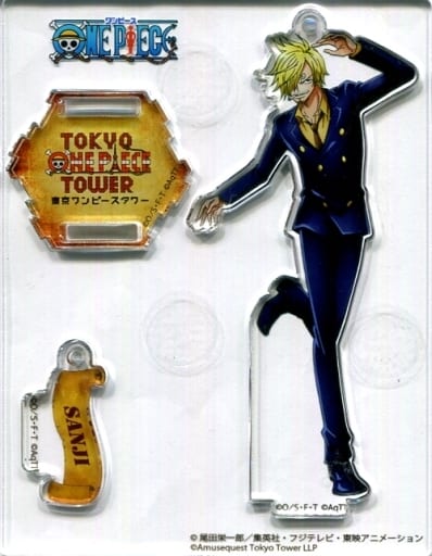 Sanji One Piece Character Ranking Acrylic Stand Charm Tokyo One Piece Tower Tongari Store Limited Charm [USED]