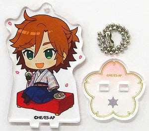 Madara Mikejima TV Anime Ensemble Stars! Trading Acrylic Stand Key Chain Sakura Ver. Group B animatecafe 2nd Edition Limited Key Ring [USED]