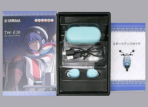Rin Shima Light Blue Laid-Back Camp X YAMAHA Bluetooth Wireless Earphone TW-E3B Rin Shima Original Color Earphones [USED]