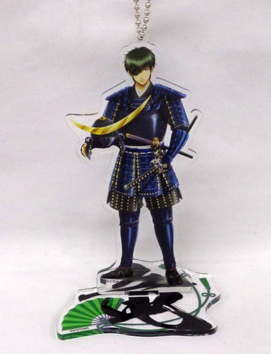 Toushirou Hijikata Gintama Newly Drawn Acrylic Stand Kyoto Limited Key Ring [USED]