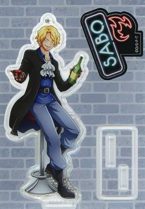 Sabo One Piece Acrylic Stand Keychain Jump Shop Limited Key Ring [USED]