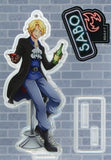 Sabo One Piece Acrylic Stand Keychain Jump Shop Limited Key Ring [USED]