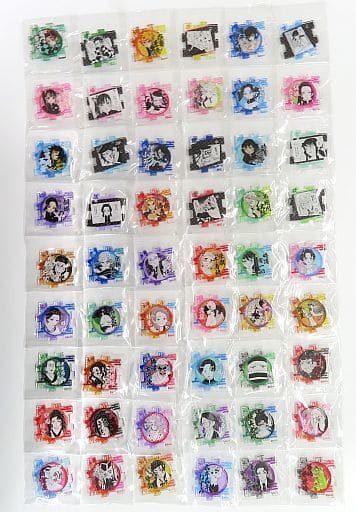Tanjiro Kamado, etc. Demon Slayer: Kimetsu no Yaiba Connected Acrylic Puzzle Collection Popular Vote 1st to 44th All 54 Types Set Key Ring [USED]
