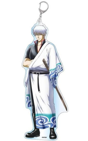 Gintoki Sakata Gintama The Final Acrylic Keychain Big Key Ring [USED]