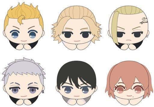 Ken Ryuguji, etc. Tokyo Revengers Hagu Chara Collection All 6 Types Set Key Ring [USED]