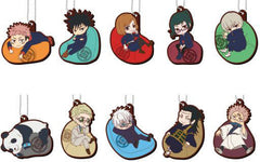 Megumi Fushiguro, etc. Jujutsu Kaisen Yurutto Cushion Series Rubber Mascot All 10 Types Set Key Ring [USED]