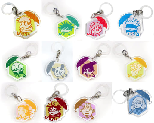 Satoru Gojo, etc. Jujutsu Kaisen Umbrella Charm Collection Jump Shop Summer Jump Collection 2021 Limited All 12 Types Set Charm [USED]