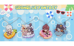 Sandalphon, etc. GRANBLUE FANTASY Acrylic Key Chain THE MAYDAYS Collection Bag Bundled Items Set of 4 Key Ring [USED]