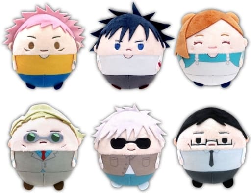 Yuji Itadori, etc. Jujutsu Kaisen Fluffy Kororin 3 All 6 Types Set Key Ring [USED]