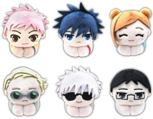 Yuji Itadori, etc. Jujutsu Kaisen Hagu Chara Collection 3 All 6 Types Set Key Ring [USED]