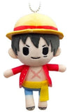 Monkey D. Luffy One Piece Petitfuwa Stuffed Toy Key Ring [USED]