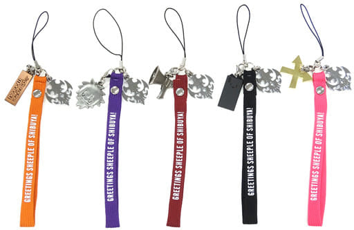 Rindo, etc. NEO: The World Ends with You Commemorating the release Lottery Hand Strap Prize C All 5 Types Set Key Ring [USED]