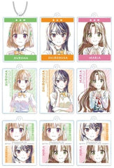 Kuroha Shida, etc. Osamake: Romcom Where The Childhood Friend Won't Lose Ani-Art Trading Acrylic Key Chains All 9 Types Set Key Ring [USED]