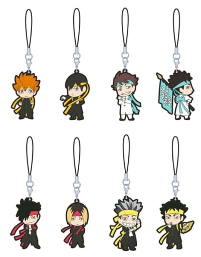 Shoyo Hinata, etc. Haikyu!! TO THE TOP Rubber Strap Collection Cheer Team All 8 Types Set Key Ring [USED]