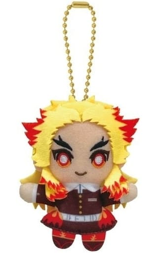 Kyojuro Rengoku Demon Slayer: Kimetsu no Yaiba Finger Puppet Mascot Key Ring [USED]